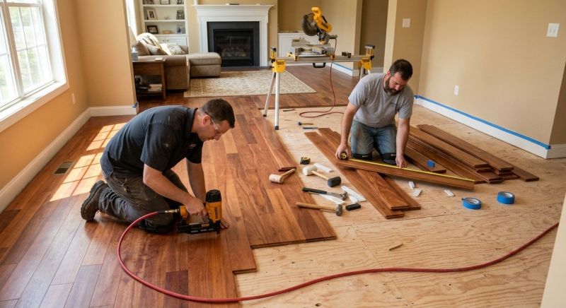 Cherry Floor Installation in Clear Creek County, CO