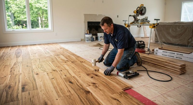 Hickory Floor Installation in Evergreen, CO