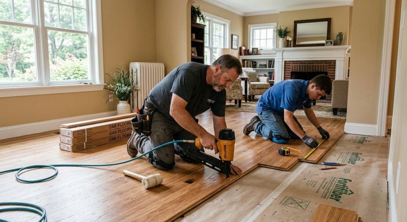 Oak Floor Installation in Black Hawk, CO