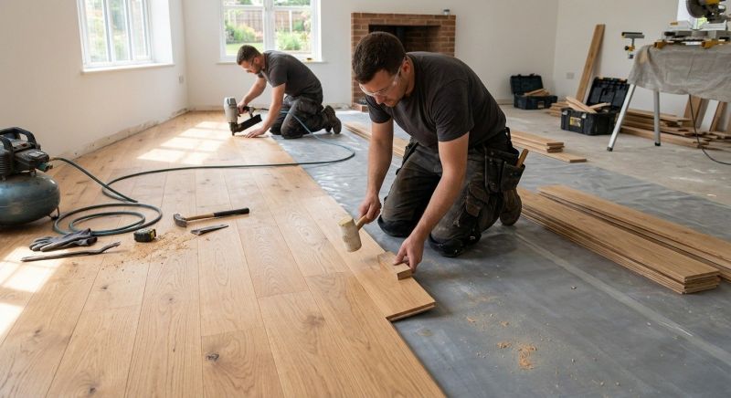 Oak Floor Installation in Wheat Ridge, CO