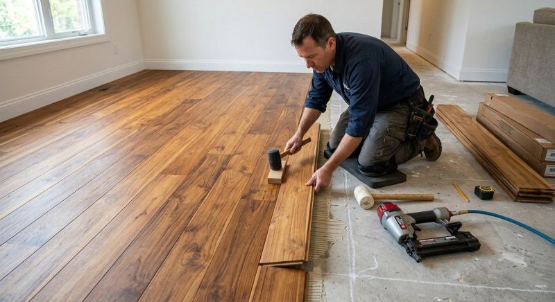 Teak Flooring Installation in Evergreen, CO