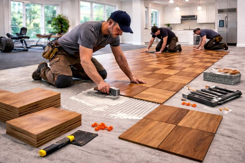 Teak Flooring Installation in Evergreen, CO