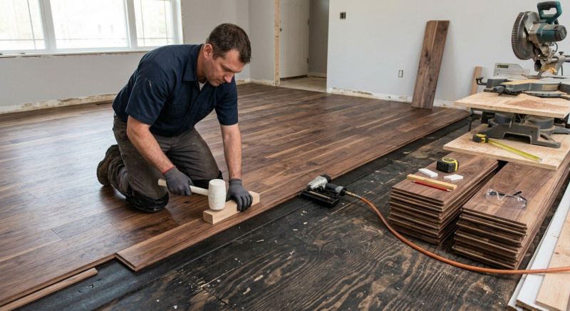 Walnut Flooring Installation in Evergreen, CO