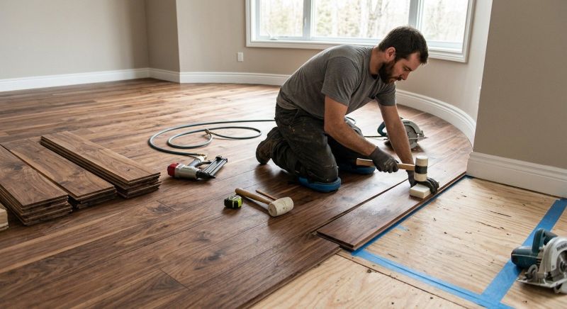 Walnut Flooring Installation in Evergreen, CO