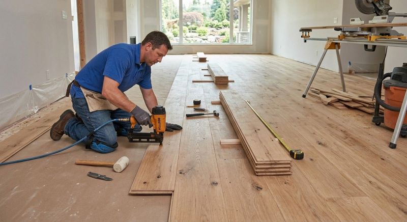 Wide Plank Floor Installation in Evergreen, CO