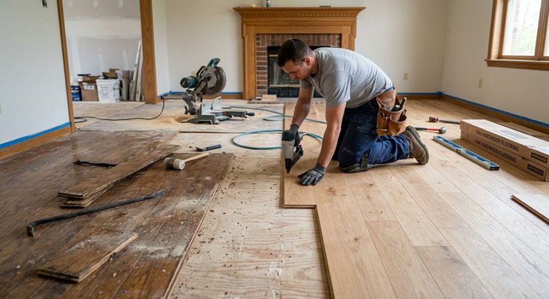 Wood Floor Replacement in Conifer, CO